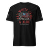 Red White Camo and Blue Men's T-Shirt